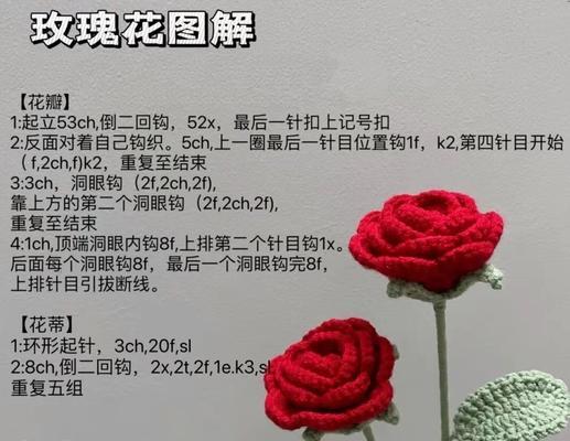 玫瑰花教程钩针渐变视频图解简单
