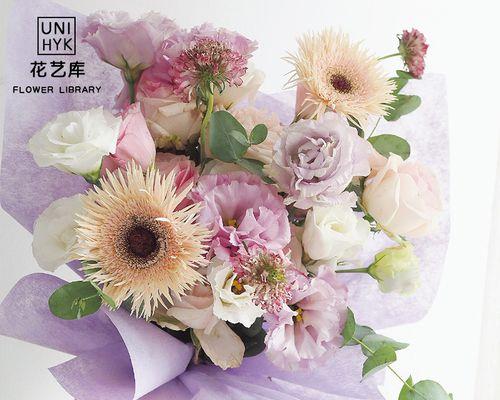 玫瑰花束花纸搭配图片大全简单