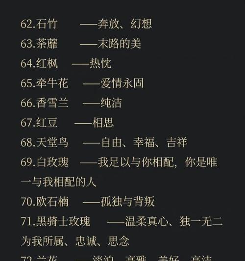 花语有哪些含义？