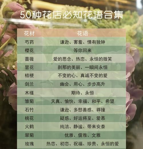 如何理解你不了解的花语？