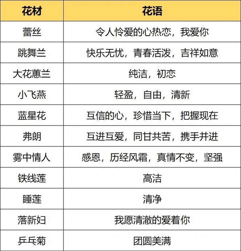 日常送花的花语代表什么？