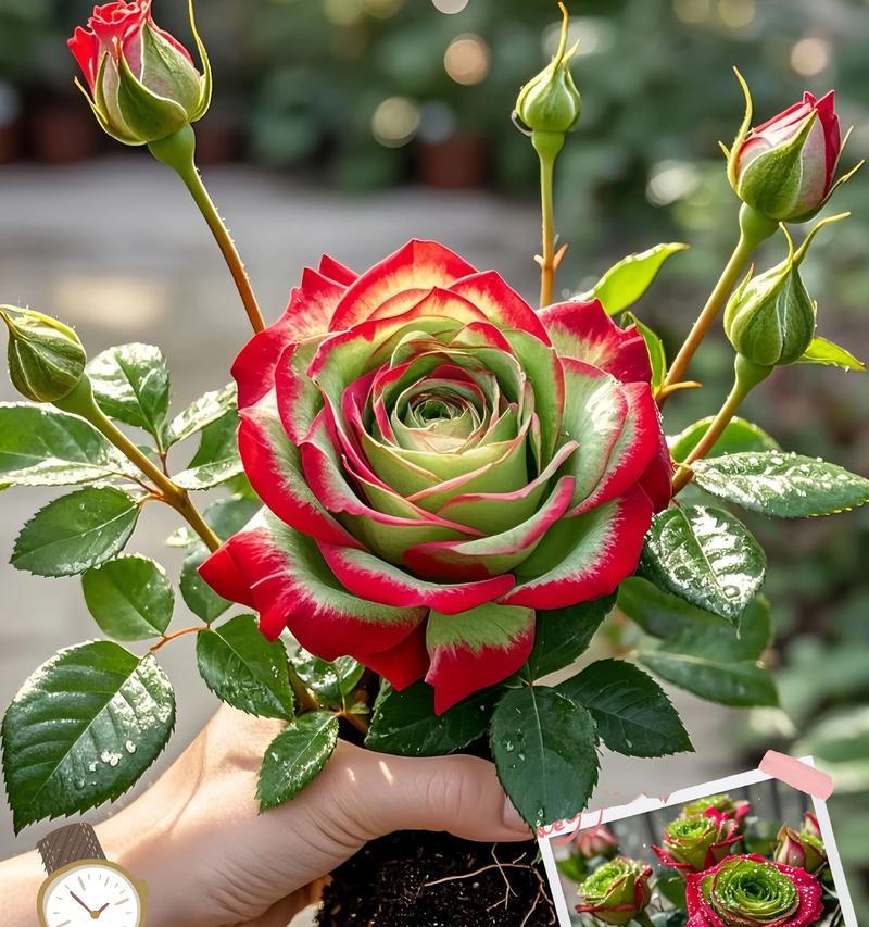 玫瑰花粗杆发新芽的方法是什么？