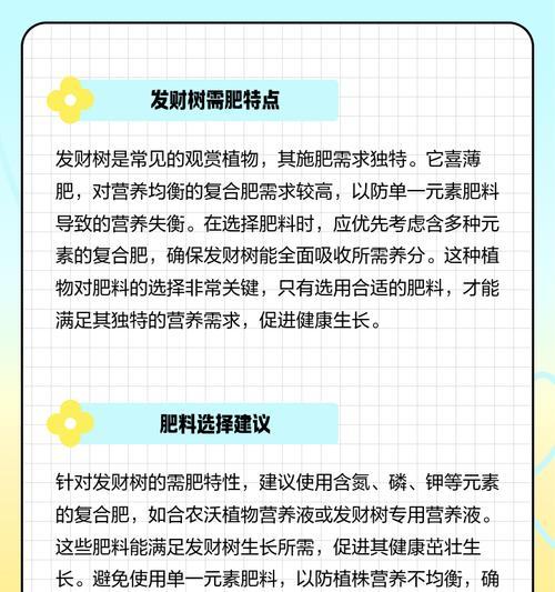 发财树的施肥最佳时机是什么时候？