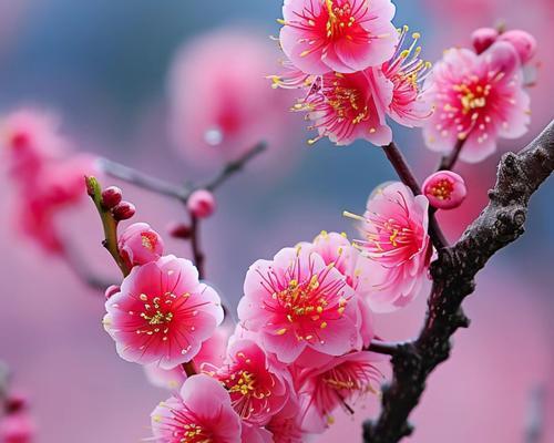 梅花（美丽的梅花盛开在寒冷的冬天）